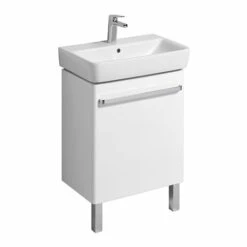 Geberit Lavabo Renova Compact 60 Cm 1 Trou Robinetterie Et 1 Trop-plein -Bain Salle Produit Magasin prima style compact de 60 cm compact de longueur 60 cm ref 00126400000 1