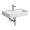 Geberit Lavabo Renova Compact 60 Cm 1 Trou Robinetterie Et 1 Trop-plein -Bain Salle Produit Magasin prima style compact de 60 cm compact de longueur 60 cm ref 00126400000