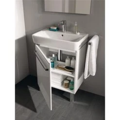 Geberit Lavabo Renova Compact 60 Cm 1 Trou Robinetterie Et 1 Trop-plein -Bain Salle Produit Magasin prima style compact de 60 cm compact de longueur 60 cm ref 00126400000 3