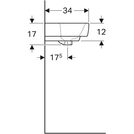 Geberit Lave-mains Renova Plan 45 Cm Avec Trop-plein 4 Geberit Lave-mains Renova Plan 45 Cm Avec Trop-plein – Image 2