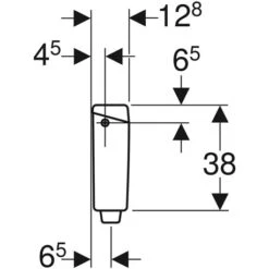 Geberit Reservoir WC Apparent AP123 Simple Touche Déclenchement à Distance -Bain Salle Produit Magasin reservoir apparent geberit 123701111 2
