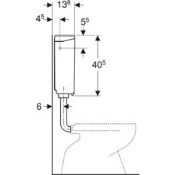 Geberit Reservoir WC Apparent AP140 Rinçage Interrompable Alimentation Latérale 7 Geberit Reservoir WC Apparent AP140 Rinçage Interrompable Alimentation Latérale -Bain Salle Produit Magasin reservoir apparent geberit 140017111 2