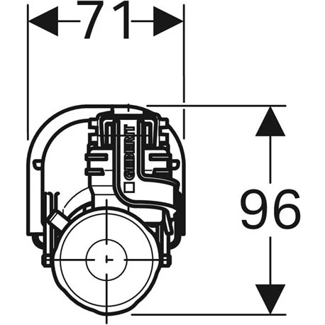 Geberit Mecanisme WC Robinet Flotteur Type 360 Pour Réservoir Apparent En Céramique 4 Geberit Mecanisme WC Robinet Flotteur Type 360 Pour Réservoir Apparent En Céramique – Image 2