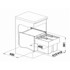 Blanco Poubelle Sous évier Select II 2 Bacs 16 + 16 Litres 11 Blanco Poubelle Sous évier Select II 2 Bacs 16 + 16 Litres -Bain Salle Produit Magasin select ii 526200 2 bacs 16 16 litres 4