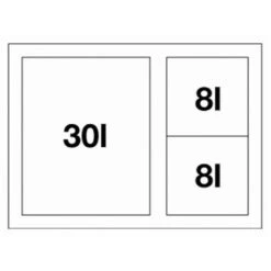 Blanco Poubelle Sous évier Select II 3 Bacs 30 + 8 + 8 Litres 8 Blanco Poubelle Sous évier Select II 3 Bacs 30 + 8 + 8 Litres -Bain Salle Produit Magasin select ii 526205 3 bacs 30 8 8 litres 2