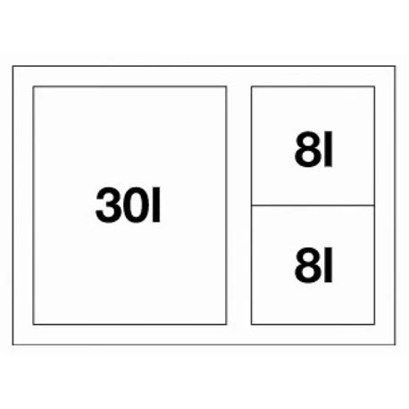 Blanco Poubelle Sous évier Select II 3 Bacs 30 + 8 + 8 Litres 5 Blanco Poubelle Sous évier Select II 3 Bacs 30 + 8 + 8 Litres – Image 3