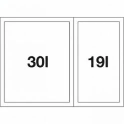 Blanco Poubelle Sous évier Select II Orga 2 Bacs 30 + 19 Litres -Bain Salle Produit Magasin select ii orga 526208 2 bacs 30 19 litres 1