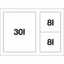 Blanco Poubelle Sous évier Select II Orga 3 Bacs 30 + 8 + 8 Litres -Bain Salle Produit Magasin select ii orga 526210 3 bacs 30 8 8 litres 1