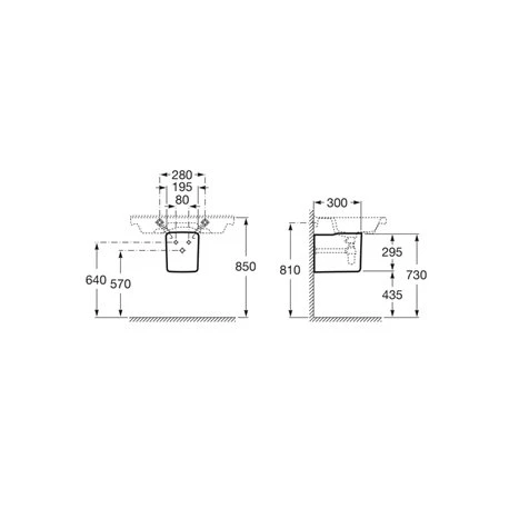 Roca Semi-colonne The Gap Pour Lavabo, 30x14,9 Cm, Blanc Brillant 4 Roca Semi-colonne The Gap Pour Lavabo, 30x14,9 Cm, Blanc Brillant – Image 2