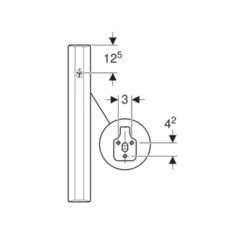 Geberit Séparation D'urinoirs 110000000 Blanc -Bain Salle Produit Magasin separation d urinoirs 110000000 blanc 2