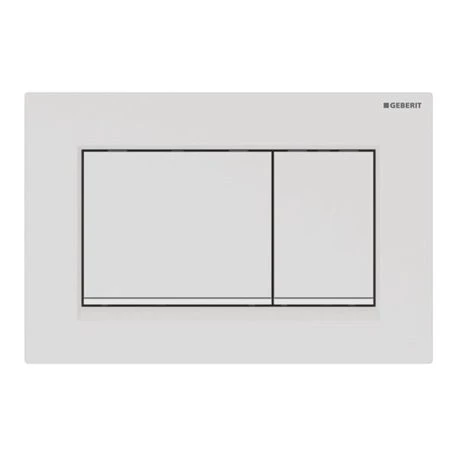 Geberit Plaque WC Sigma30 Blanc Mat Laqué Bandes Blanc 3 Geberit Plaque WC Sigma30 Blanc Mat Laqué Bandes Blanc