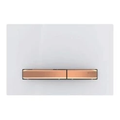 Geberit Plaque WC Sigma50 Blanc Touches Or Rouge
