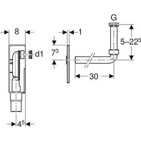 Geberit Siphon à Encastrer Avec Kit à Encastrer Chromé Brillant 5 Geberit Siphon à Encastrer Avec Kit à Encastrer Chromé Brillant – Image 3
