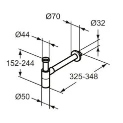 Ideal Standard Siphon Lavabo Gris Magnétique -Bain Salle Produit Magasin siphon lavabo gris magnetique 1