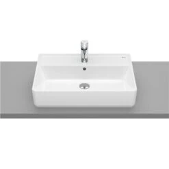 Roca Vasque The Gap Square 60x42 Cm Blanc Brillant