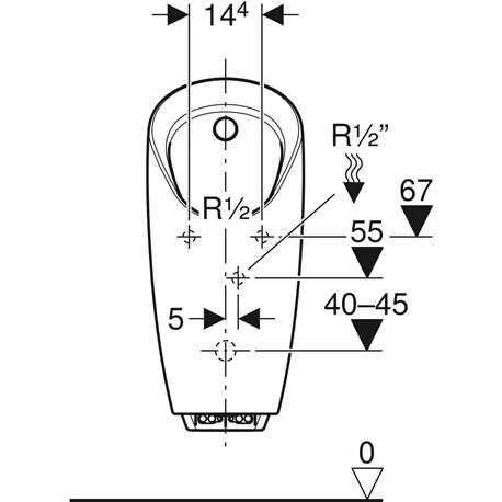 Geberit Urinoir Preda Commande Intégrée, Alimentation Par Pile 6 Geberit Urinoir Preda Commande Intégrée, Alimentation Par Pile – Image 4