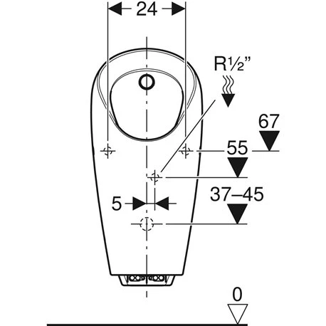 Geberit Urinoir Selva Commande Intégrée, Alimentation Par Générateur 5 Geberit Urinoir Selva Commande Intégrée, Alimentation Par Générateur – Image 3