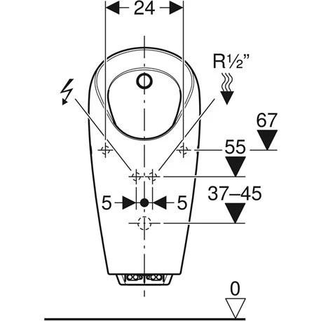 Geberit Urinoir Selva Pour Commande Intégrée 5 Geberit Urinoir Selva Pour Commande Intégrée – Image 3