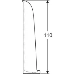 Geberit Urinoir Montceau Alimentation Encastrée Ou Apparente, Sortie Par Le Sol -Bain Salle Produit Magasin urinoir montceau 00735000000 evacuation par le sol 3