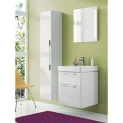 Geberit Lavabo Smyle Square 60 Cm 1 Trou Percé Robinetterie -Bain Salle Produit Magasin varicor trigo 1 trou perce 60 x 48 x 16 cm ref 00130600000 4