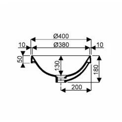 Geberit Vasque VariForm Ronde Ø 40 Cm Sans Trop Plein -Bain Salle Produit Magasin variform 500702012 vasque ronde 40 cm sans trop plein 2