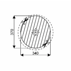 Geberit Vasque VariForm Ronde Ø 40 Cm Sans Trop Plein -Bain Salle Produit Magasin variform 500702012 vasque ronde 40 cm sans trop plein 3