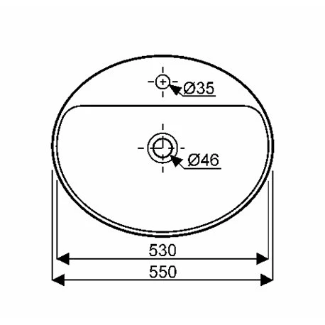 Geberit Vasque VariForm Ovale 55 Cm Sans Trop Plein 4 Geberit Vasque VariForm Ovale 55 Cm Sans Trop Plein – Image 2