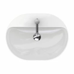 Geberit Vasque VariForm Oblongue 60 Cm Avec Trop Plein -Bain Salle Produit Magasin variform 500777012 vasque oblongue 60 cm avec trop plein 4
