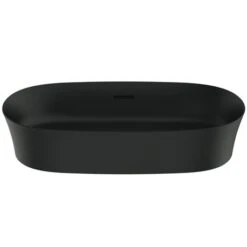 Ideal Standard Vasque Ipalyss Noir Mat 60x38 Cm Avec Trop Plein Et Sans Trou De Robinetterie -Bain Salle Produit Magasin vasque ipalyss e1397v3 noir mat 60x38 cm avec trop plein et sans trou de robinetterie 4