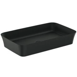 Ideal Standard Vasque Ipalyss Noir Mat 65x40 Cm Sans Trop Plein Et Sans Plage De Robinetterie -Bain Salle Produit Magasin vasque ipalyss e1886v3 noir mat 65x40 cm sans trop plein et sans plage de robinetterie 3