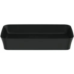 Ideal Standard Vasque Ipalyss Noir Mat 65x40 Cm Sans Trop Plein Et Sans Plage De Robinetterie -Bain Salle Produit Magasin vasque ipalyss e1886v3 noir mat 65x40 cm sans trop plein et sans plage de robinetterie 5