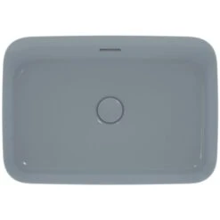 Ideal Standard Vasque Ipalyss Bleu Poudré 55x38 Cm Avec Trop Plein Et Sans Plage De Robinetterie -Bain Salle Produit Magasin vasque ipalyss e2078x8 bleu poudre 55x38 cm avec trop plein et sans plage de robinetterie 3