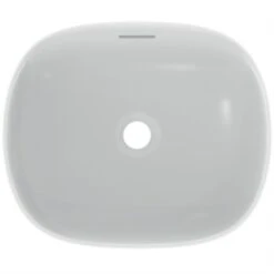 Ideal Standard Vasque Linda-X 45x38 Cm Soie Blanche, Sans Trou Robinetterie, Avec Trop Plein -Bain Salle Produit Magasin vasque linda x 45x38 cm soie blanche sans trou robinetterie avec trop plein 3