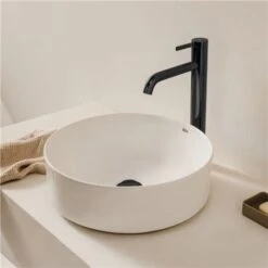 Roca Vasque Ona Ø37 Cm Blanc Brillant -Bain Salle Produit Magasin vasque ona o37 cm blanc brillant 5