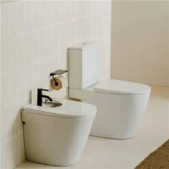 Roca WC à Poser Ona Blanc Mat, 37x60x78,5 Cm, Alim. Latérale -Bain Salle Produit Magasin wc a poser ona blanc mat 37x60x785 cm alim laterale 2