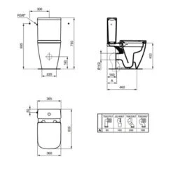 Ideal Standard WC à Poser I.Life S Sans Bride Abattant Thermodur