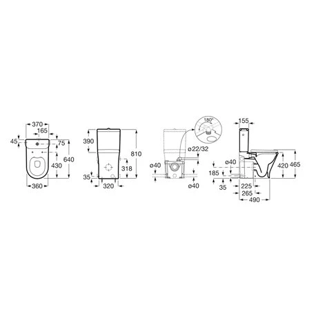 Roca WC à Poser The Gap Round Avec Boyeur Intégré, 37x81x64 Cm 4 Roca WC à Poser The Gap Round Avec Boyeur Intégré, 37x81x64 Cm – Image 2