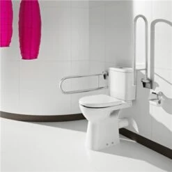 Roca WC à Poser Access Abattant Frein De Chute, 38x67x86,5 Cm -Bain Salle Produit Magasin wc access a341230000 a342236000 2