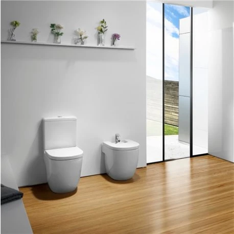 Roca WC à Poser Meridian Abattant Frein De Chute, 61x83x37 Cm 5 Roca WC à Poser Meridian Abattant Frein De Chute, 61x83x37 Cm – Image 3