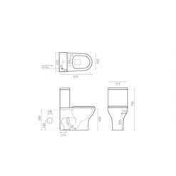 WC Sidney Avec Réservoir 355x610x790 Mm -Bain Salle Produit Magasin wc sidney avec reservoir 355x610x790 mm 2