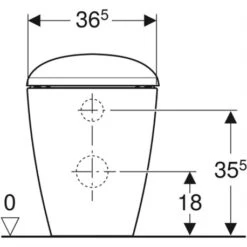 Geberit WC à Poser Citterio Sans Bride 5/6 Litres
