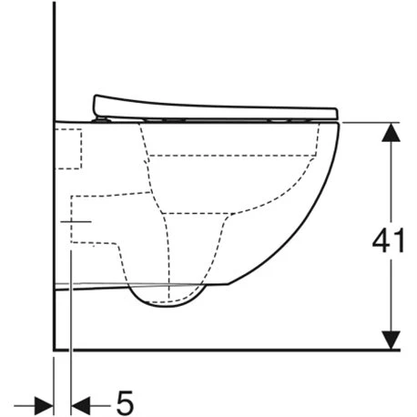 Geberit WC Suspendu Acanto 500.606.01.2 510x355x345 Mm Sans Bride 4 Geberit WC Suspendu Acanto 500.606.01.2 510x355x345 Mm Sans Bride – Image 2