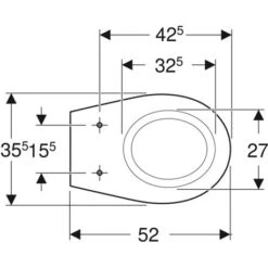 Geberit WC Suspendu Bastia 501.769.00.1 355x335x520 Mm Avec Bride -Bain Salle Produit Magasin wc suspendu bastia 501769001 355x335x520 mm avec bride 2