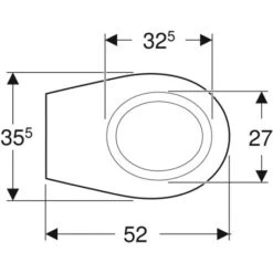 Geberit WC Suspendu Bastia 501.881.00.1 355x335x520 Mm Avec Bride -Bain Salle Produit Magasin wc suspendu bastia 501881001 355x335x520 mm avec bride 2
