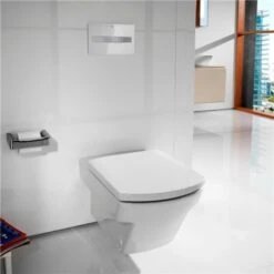 Roca Cuvette WC Suspendu Hall Blanc Sans Abattant -Bain Salle Produit Magasin wc suspendu blanc 355x50x355 cm hall 2