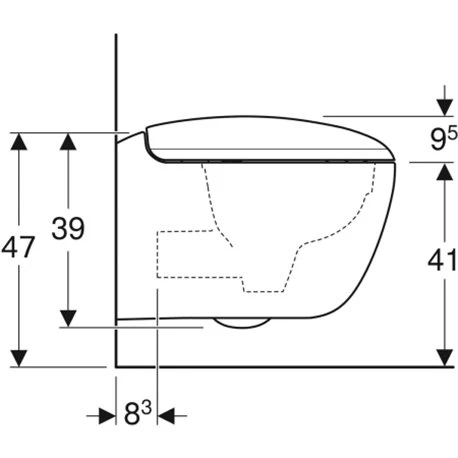 Geberit WC Suspendu Citterio 500.805.00.1 560x365x425 Mm Sans Bride 4 Geberit WC Suspendu Citterio 500.805.00.1 560x365x425 Mm Sans Bride – Image 2