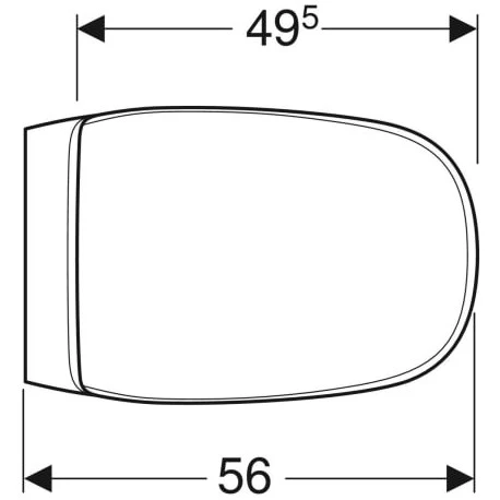 Geberit WC Suspendu Citterio 500.805.00.1 560x365x425 Mm Sans Bride 5 Geberit WC Suspendu Citterio 500.805.00.1 560x365x425 Mm Sans Bride – Image 3