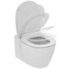 WC Suspendu Kheops 370x545x400 Mm Rond Blanc Brillant -Bain Salle Produit Magasin wc suspendu kheops 370x545x400 mm rond blanc brillant