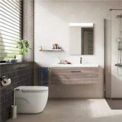 Roca WC à Poser Meridian Abattant Frein De Chute, 59,5x40x40 Cm 9 Roca WC à Poser Meridian Abattant Frein De Chute, 59,5x40x40 Cm -Bain Salle Produit Magasin wc suspendu meridian a893303000 2
