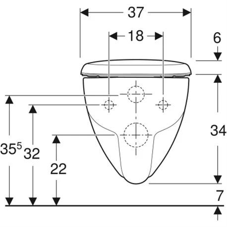 Geberit WC Suspendu Renova 500.699.01.1 540x370x405 Mm Sans Bride 4 Geberit WC Suspendu Renova 500.699.01.1 540x370x405 Mm Sans Bride – Image 2